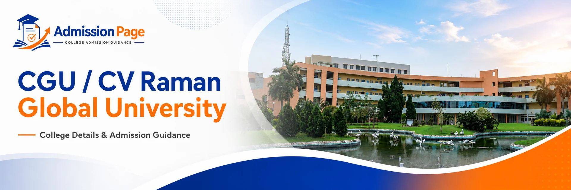 CGU / CV Raman Global University admission guidance banner
